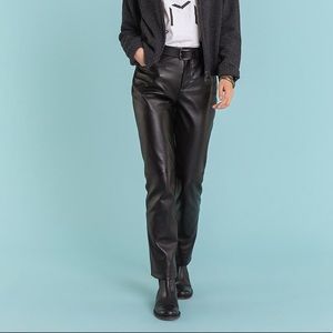 Black Leather Pants